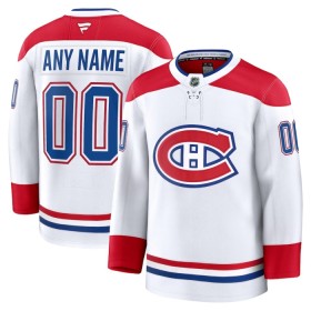 Maillot de Hockey Montreal Canadiens Personnaliser Fanatics Premium 2024-25 Blanc Extérieur - Homme